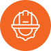 Sauer Group construction site with workers and equipment.