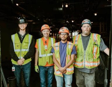 Field team photo after finishing a project at Ohio State University