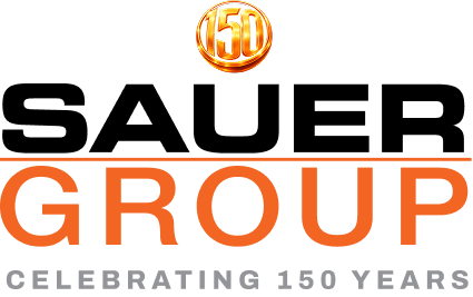 Sauer Group logo celebrating 150 years of excellence in industry.